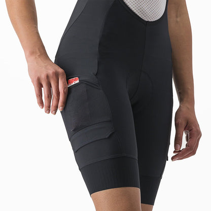 Culote Corto con Tirantes CASTELLI UNLIMITED CARGO Mujer Negro