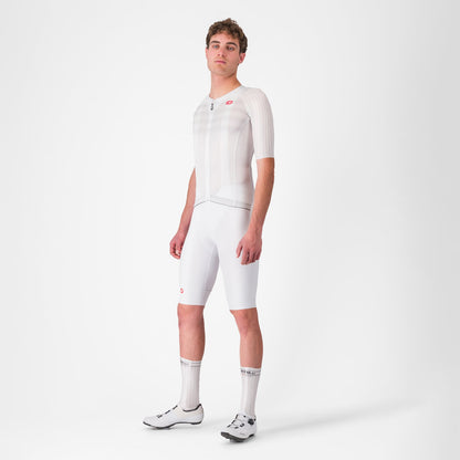 Maillot CASTELLI AERO RACE 8S Mangas Cortas Blanco