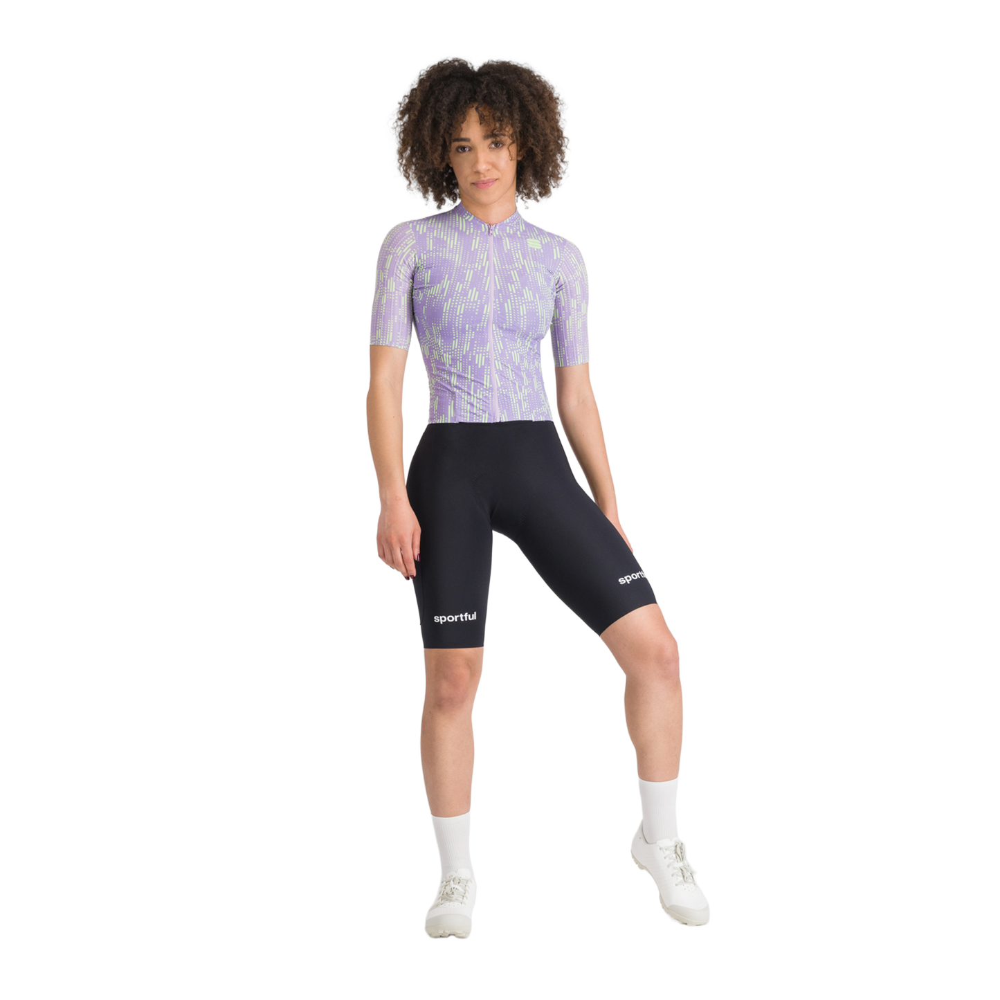 SPORTFUL G-SUIT Mujer Manga Corta Negro/Morado