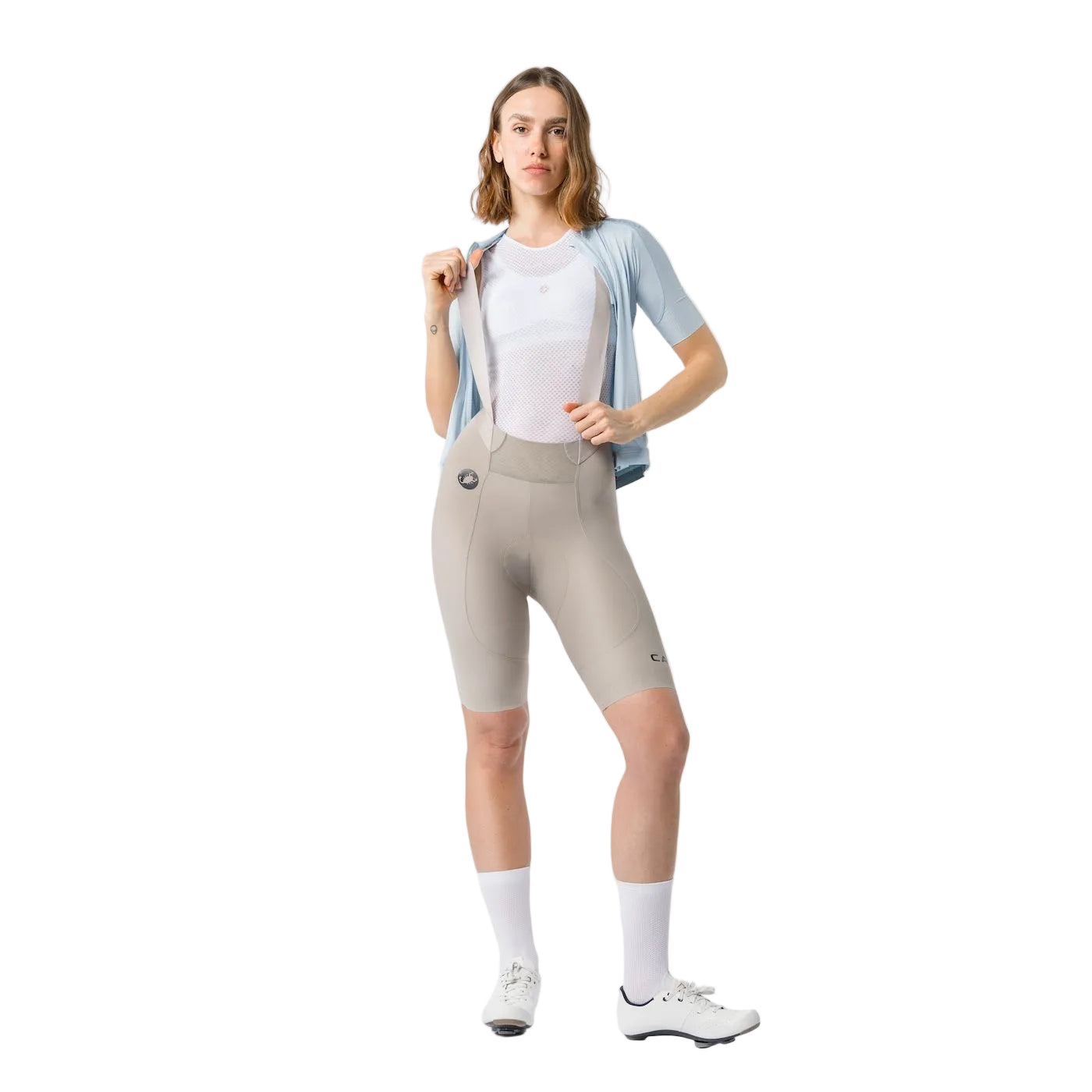 CASTELLI ESPRESSO 2 W DT Culotte largo mujer gris arcilla