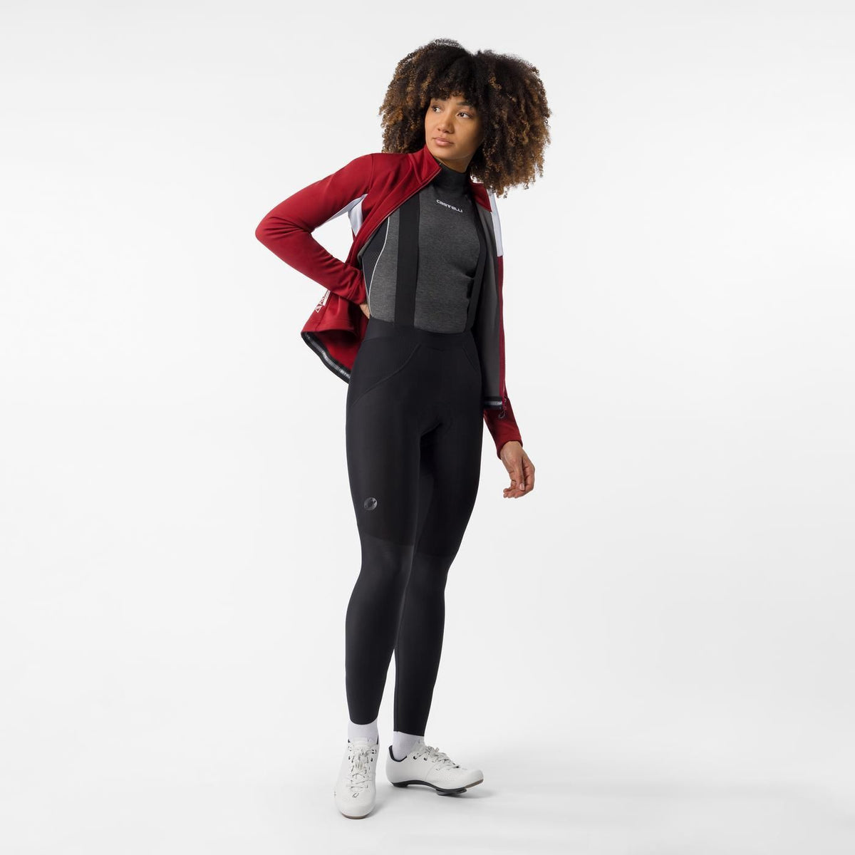 Culotte Largo con Tirantes CASTELLI COMPETIZIONE DT Mujer Negro