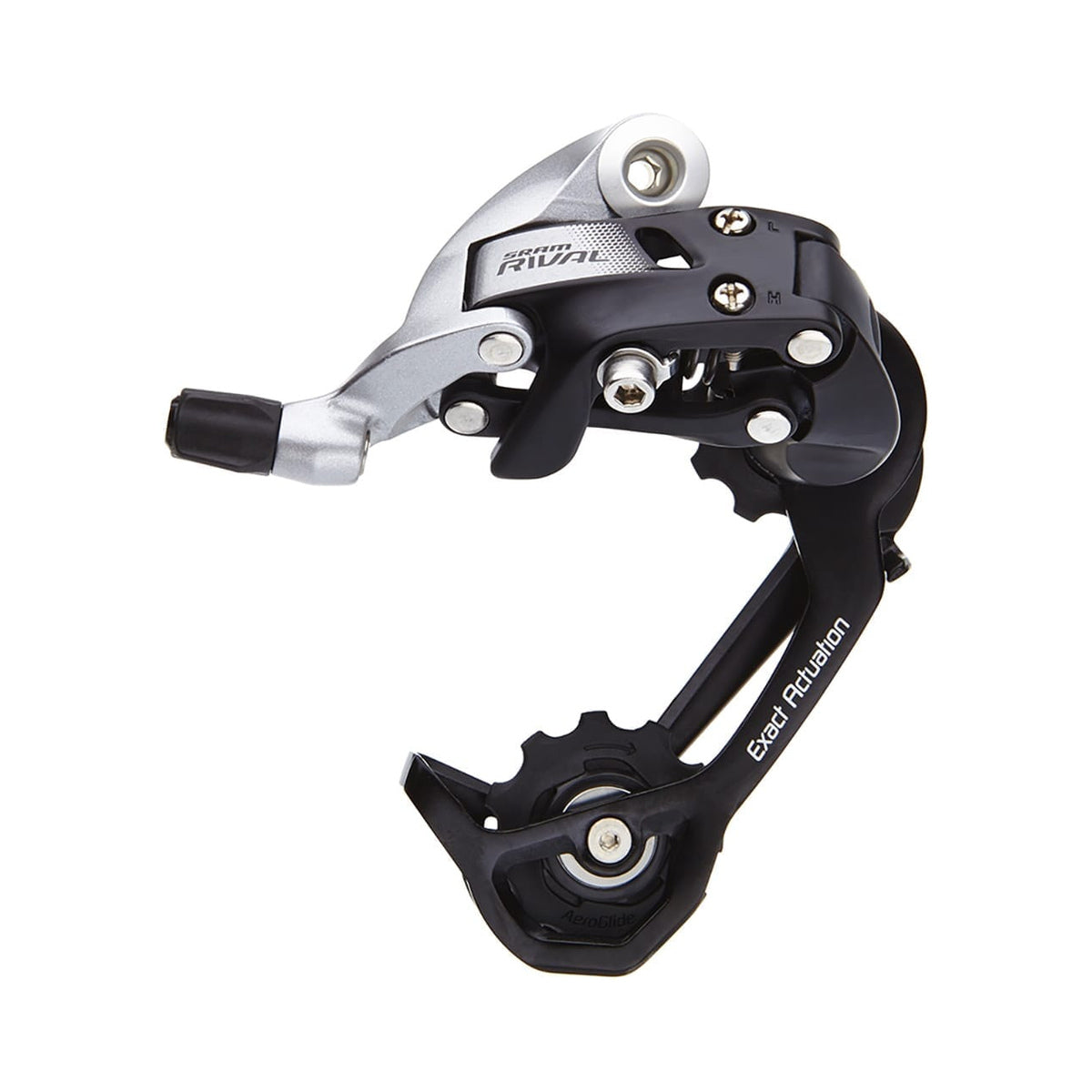 Cambio trasero SRAM RIVAL 22 de 11 velocidades con caja media – vista del producto sobre fondo blanco