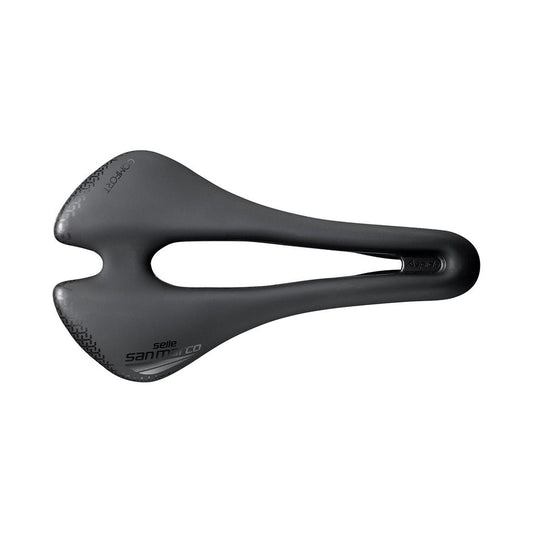 Sillín SAN MARCO ASPIDE SHORT COMFORT OPEN-FIT DYNAMIC S3 Ancho 144mm Raíles Manganeso
