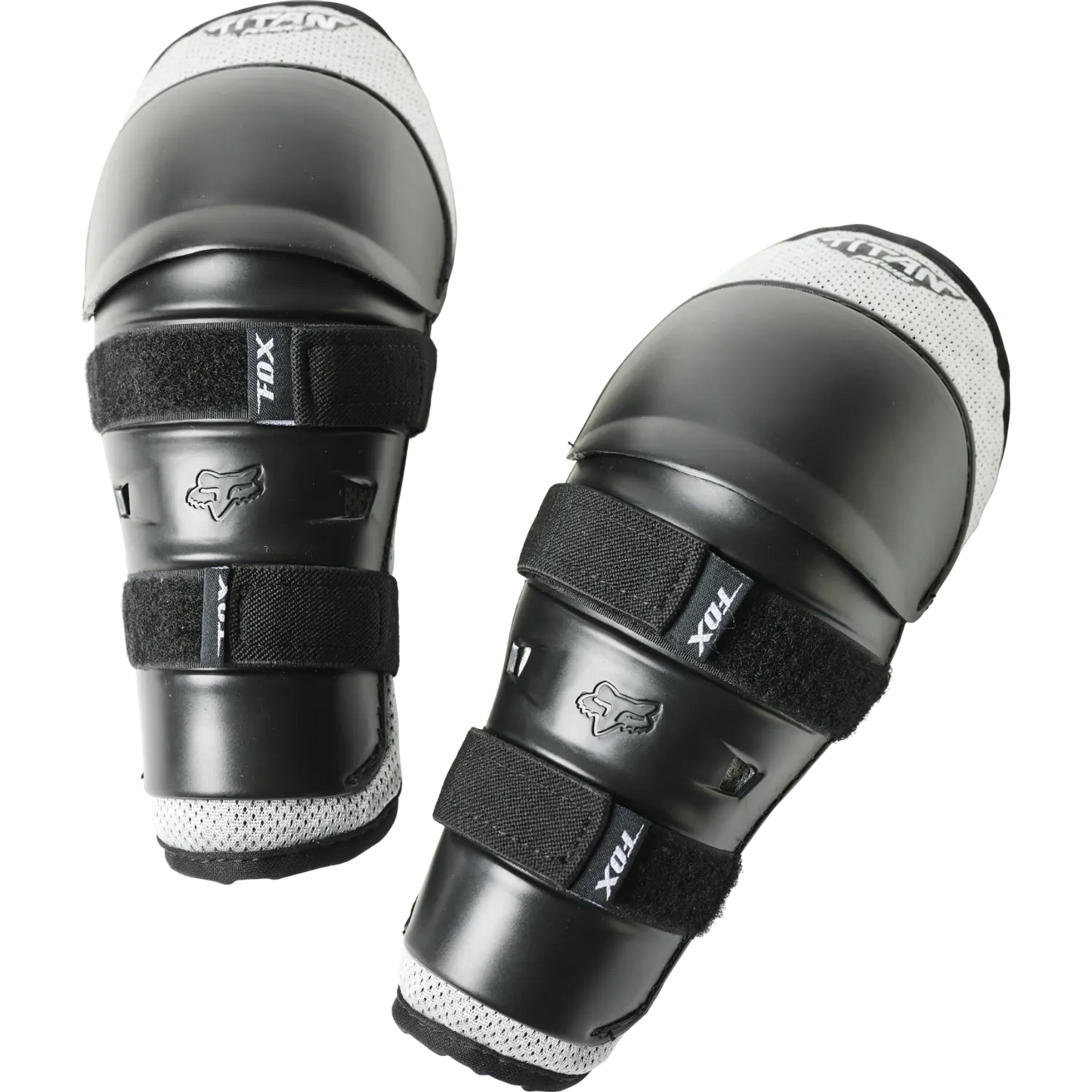 Rodilleras/Espinilleras FOX TITAN Junior Negro/Plata