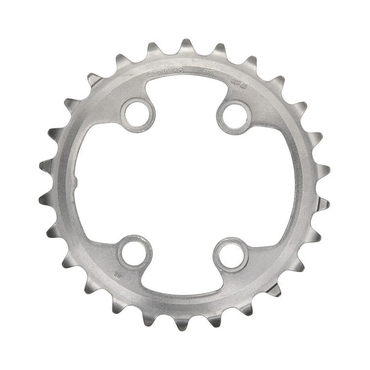 Plateau Intérieur SHIMANO XTR M9000/M9020 11V Double 4 Trous 64mm — vue du plateau sur fond blanc