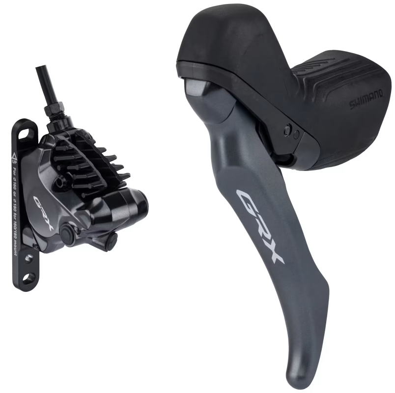 Maneto Izquierdo Mono y Freno Delantero SHIMANO GRX BL-RX820 + BR-RX820 Flat Mount