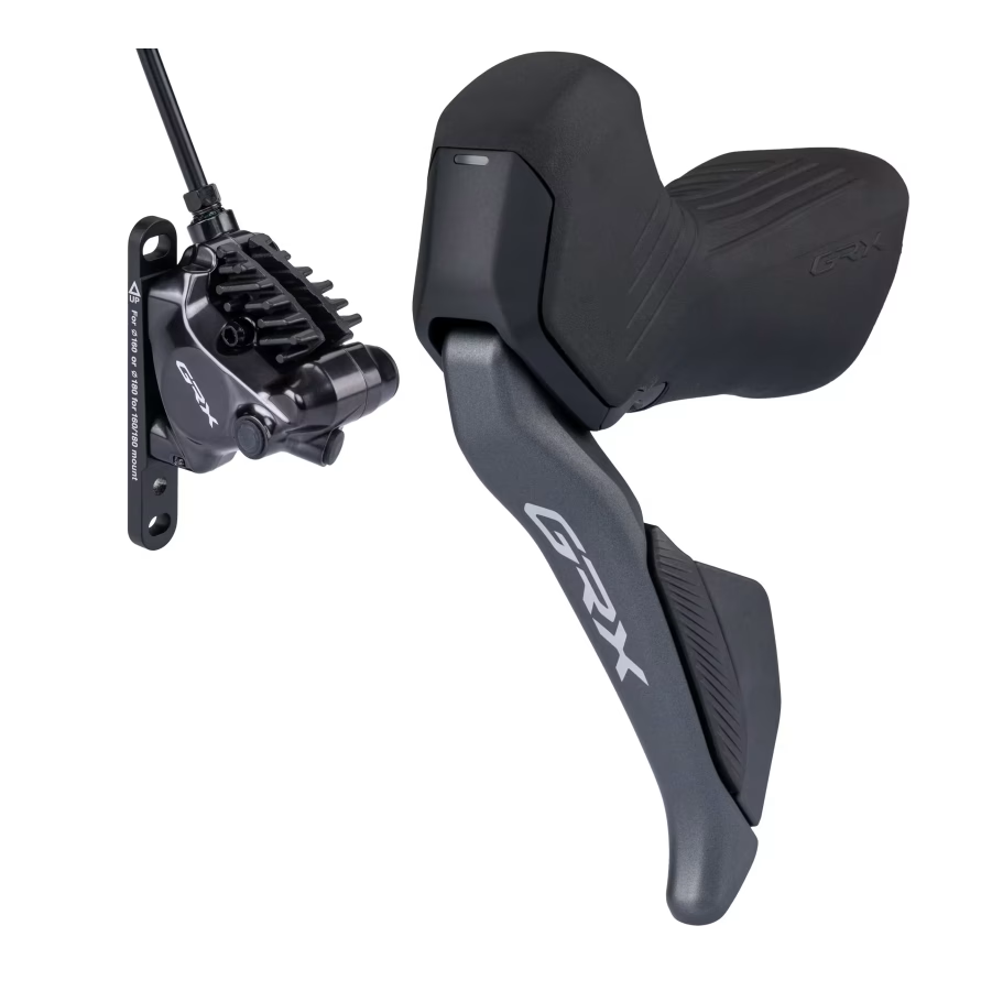 Palanca Izquierda y Pinza Delantera SHIMANO GRX Di2 ST-RX825 + BR-RX820 Flat Mount 2x12V