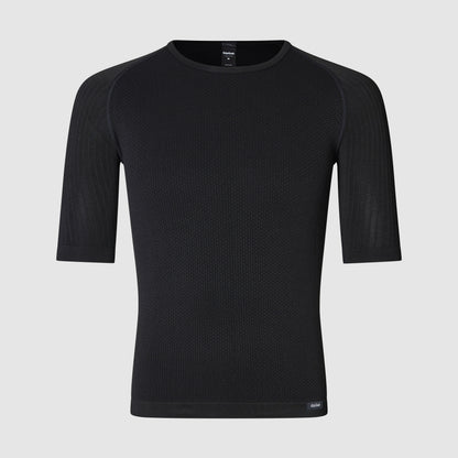 Camiseta interior de manga corta GRIPGRAB PACR SPRING AUTUMN SEAMLESS negra
