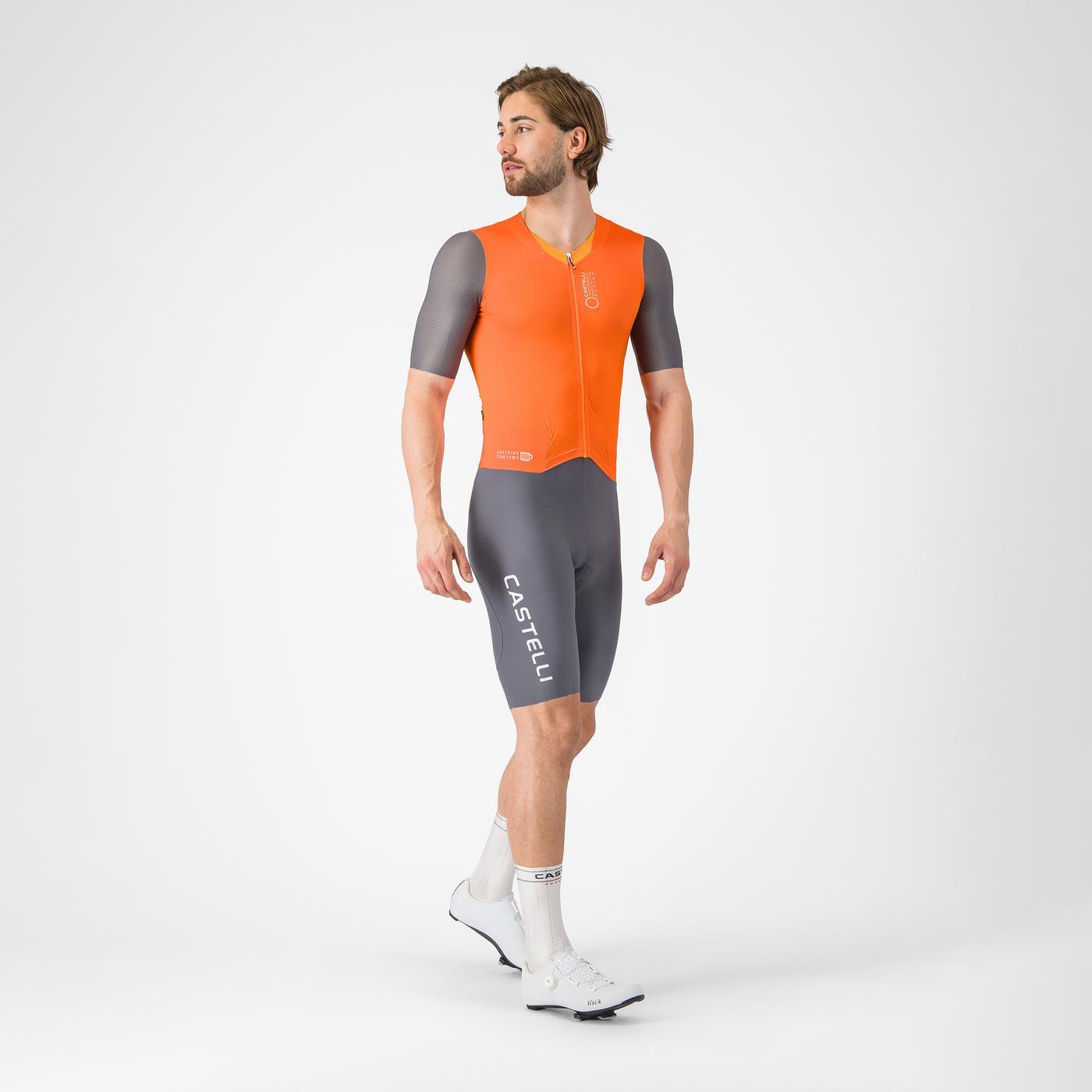 CASTELLI mono SATURDAY MORNING naranja/gris