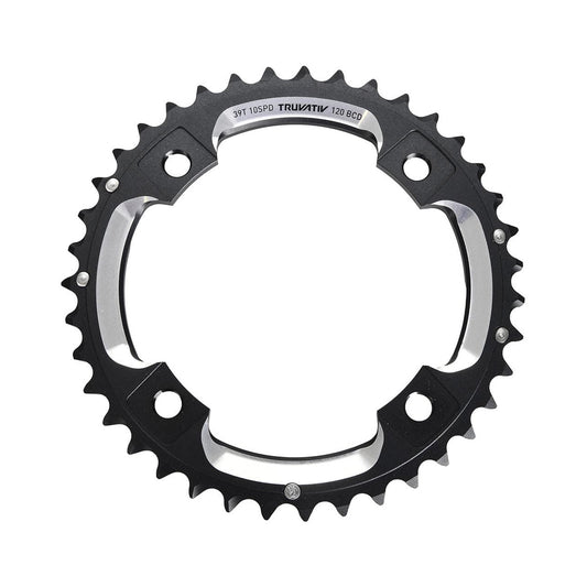 Plato exterior SRAM MTB 120BCD S2 de 10 velocidades, 4 agujeros, 120 mm — vista del plato sobre fondo blanco