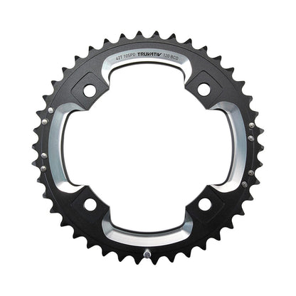 Plato exterior SRAM S2 de 10 velocidades, 4 agujeros, 120 mm — vista del plato sobre fondo blanco
