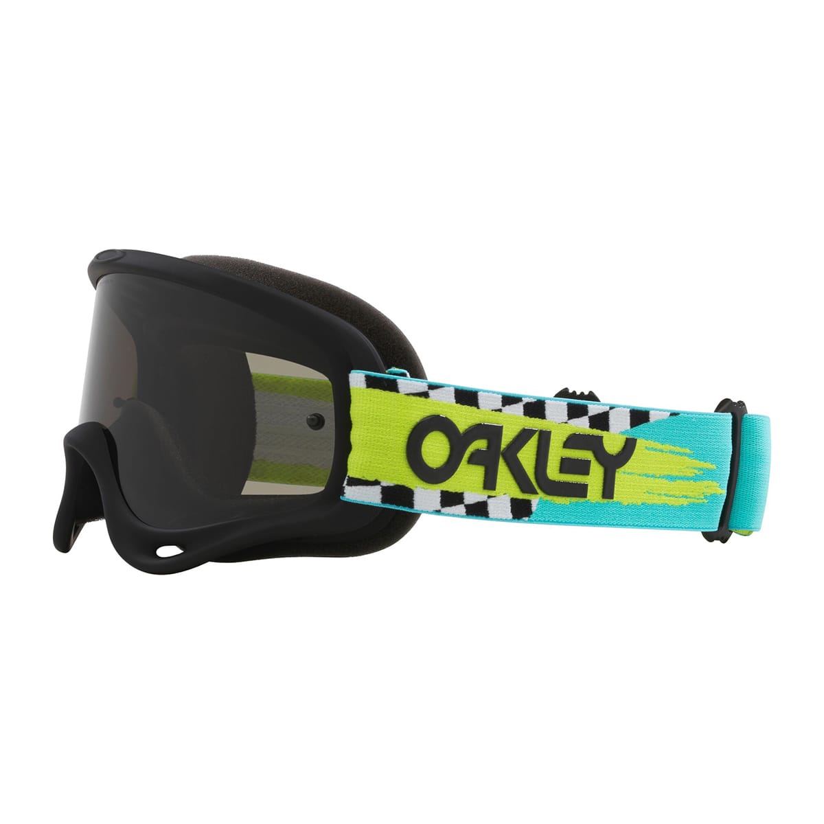 Máscara OAKLEY O Frame MX Teal Checks Dark Grey OO7029-83