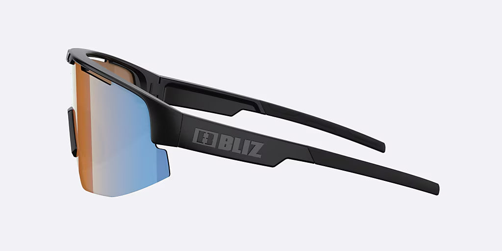 Gafas BLIZ MATRIX Negro Mate Coral/Naranja Lente Azul Iridium