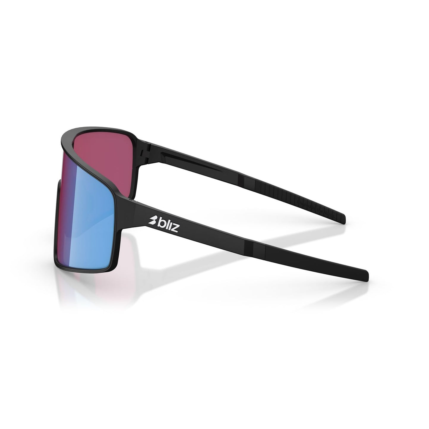 BLIZ P001 S Negro Mate Rosa Violeta Azul Espejo Gafas