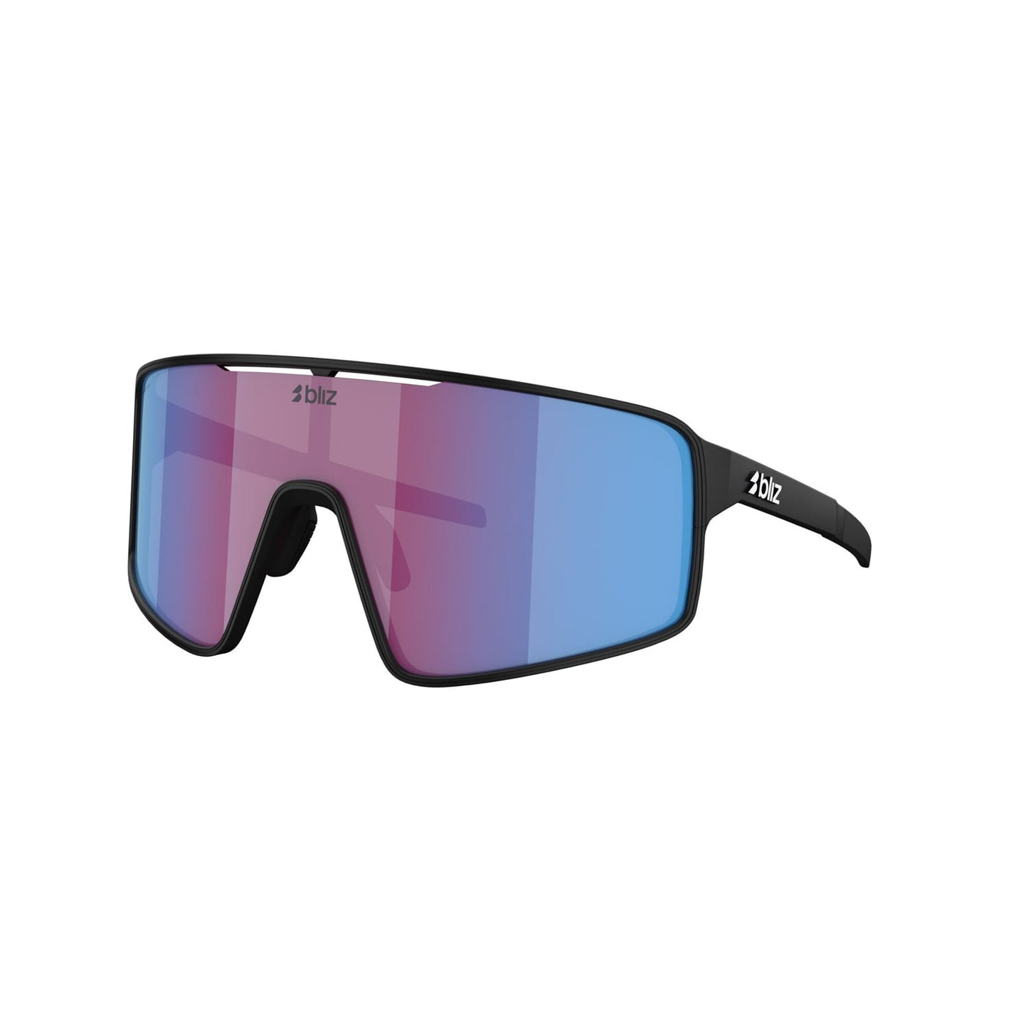 BLIZ P001 S Negro Mate Rosa Violeta Azul Espejo Gafas