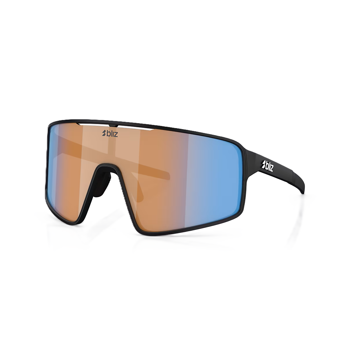 Gafas BLIZ P001S Negro Mate Nano Optics Nordic Ligh Coral - Naranja w Azul Multi