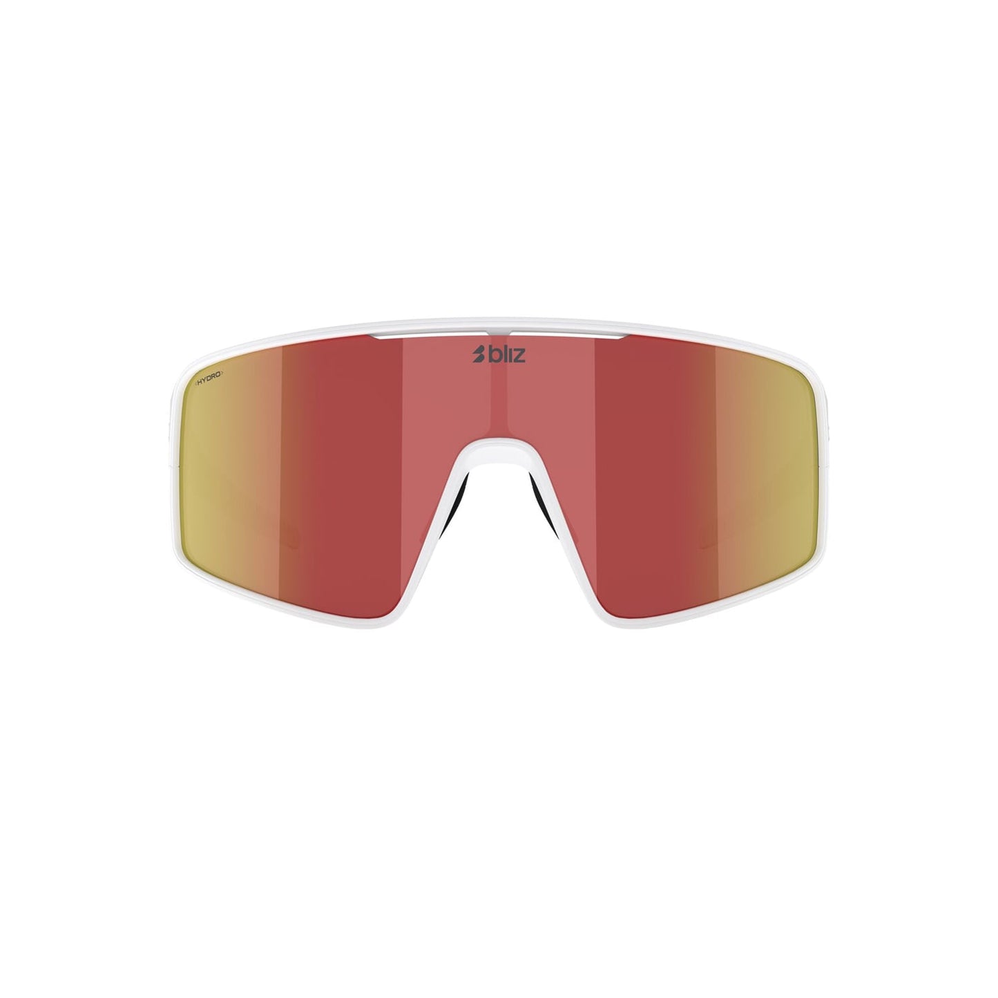 BLIZ P001 Blanco Mate Marco Marrón Rojo Espejo Gafas