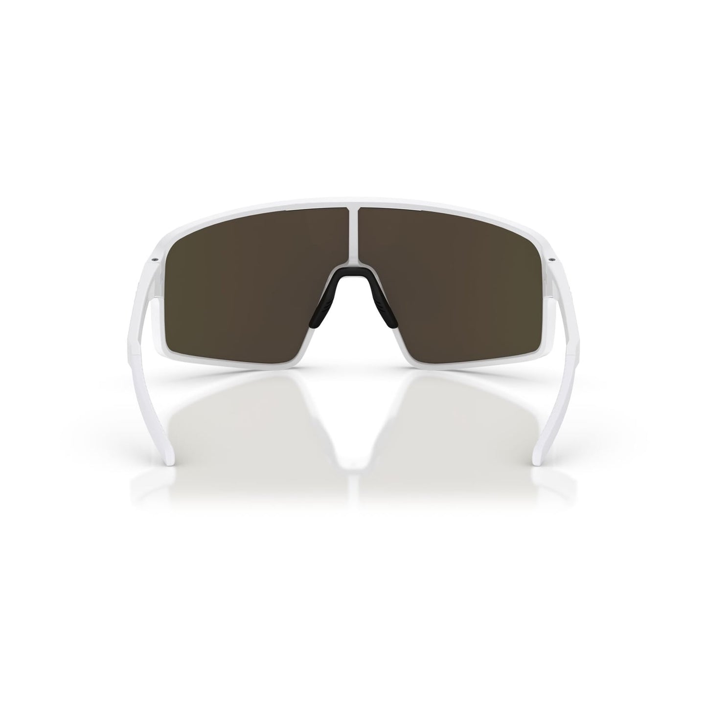 BLIZ P001 Blanco Mate Marco Marrón Rojo Espejo Gafas
