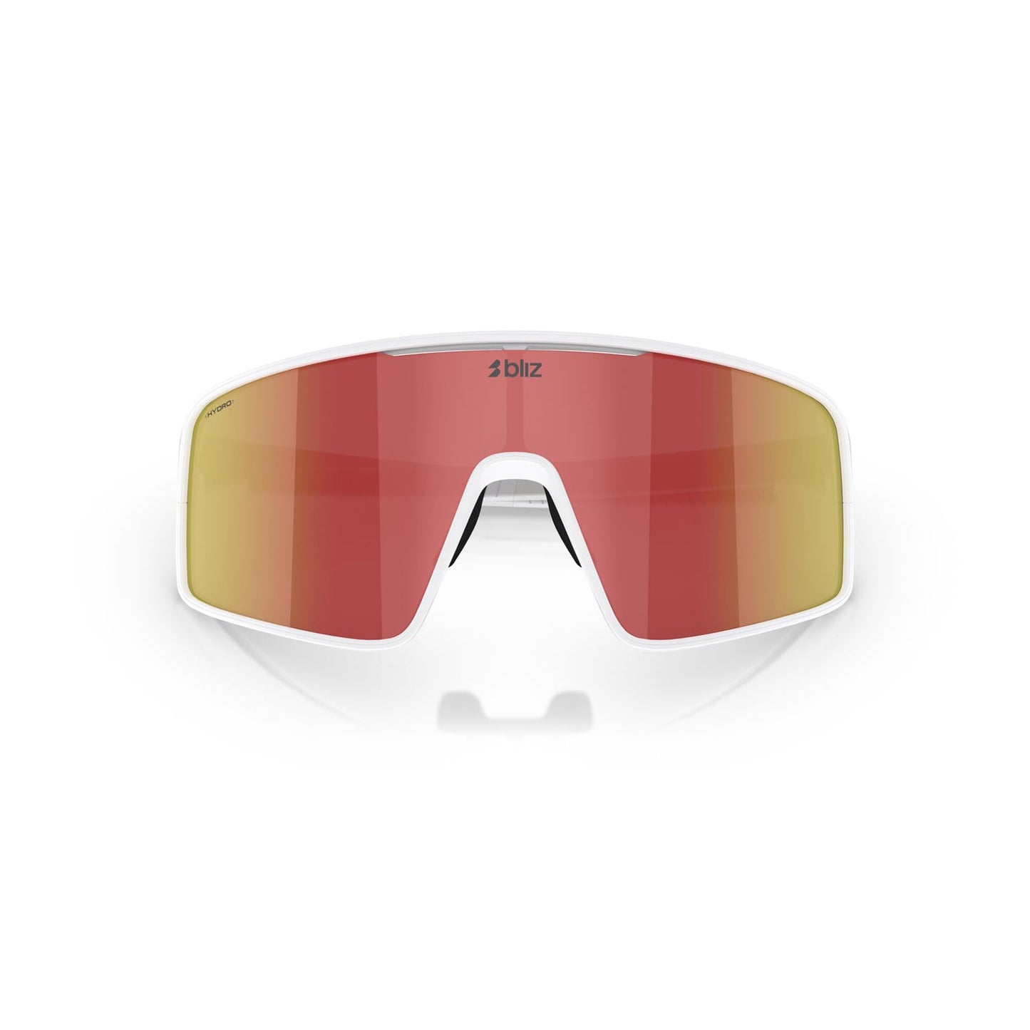 BLIZ P001 Blanco Mate Marco Marrón Rojo Espejo Gafas
