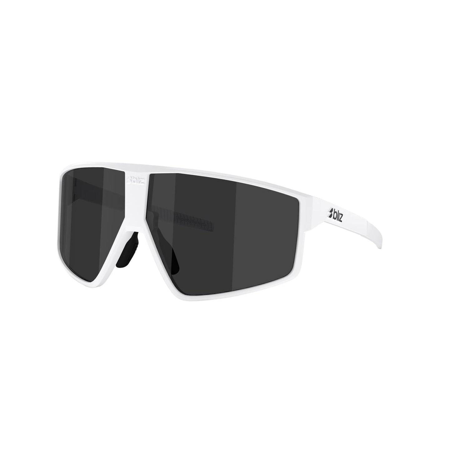 BLIZZ P002S Blanco Mate Lente Gris Ahumado Gafas
