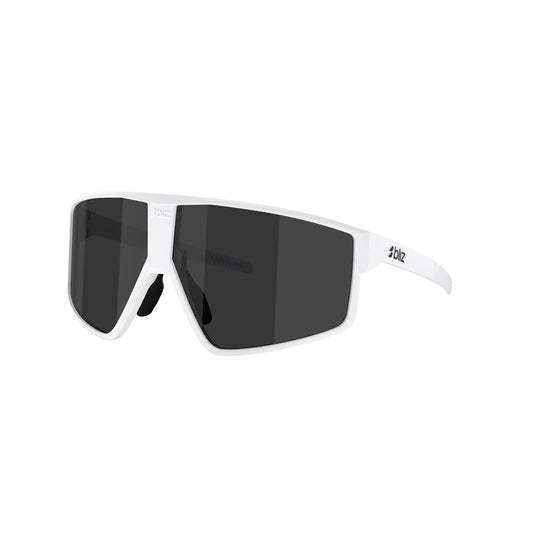 BLIZZ P002S Blanco Mate Lente Gris Ahumado Gafas