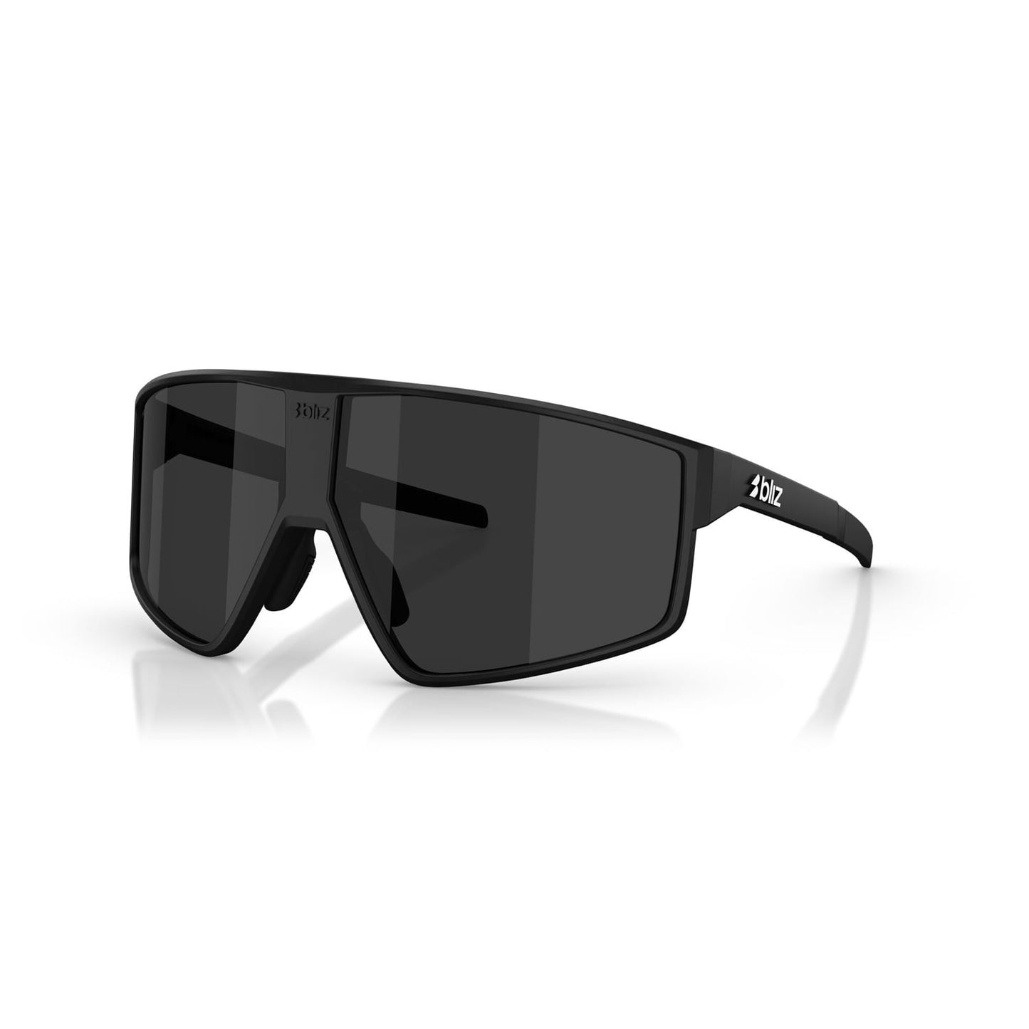Gafas BLIZZ P002S Negro mate Lente gris ahumado