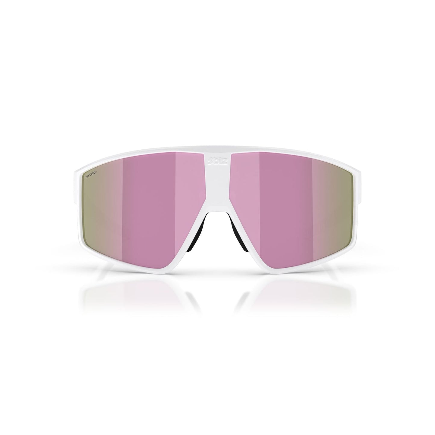 BLIZZ P002S Mate Blanco Marco Marrón Rosa Gafas