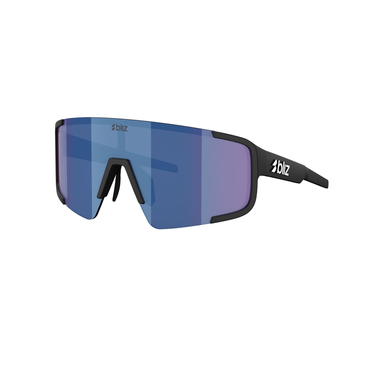 Gafas BLIZ P003 Negro Mate Azul Espejo Lente