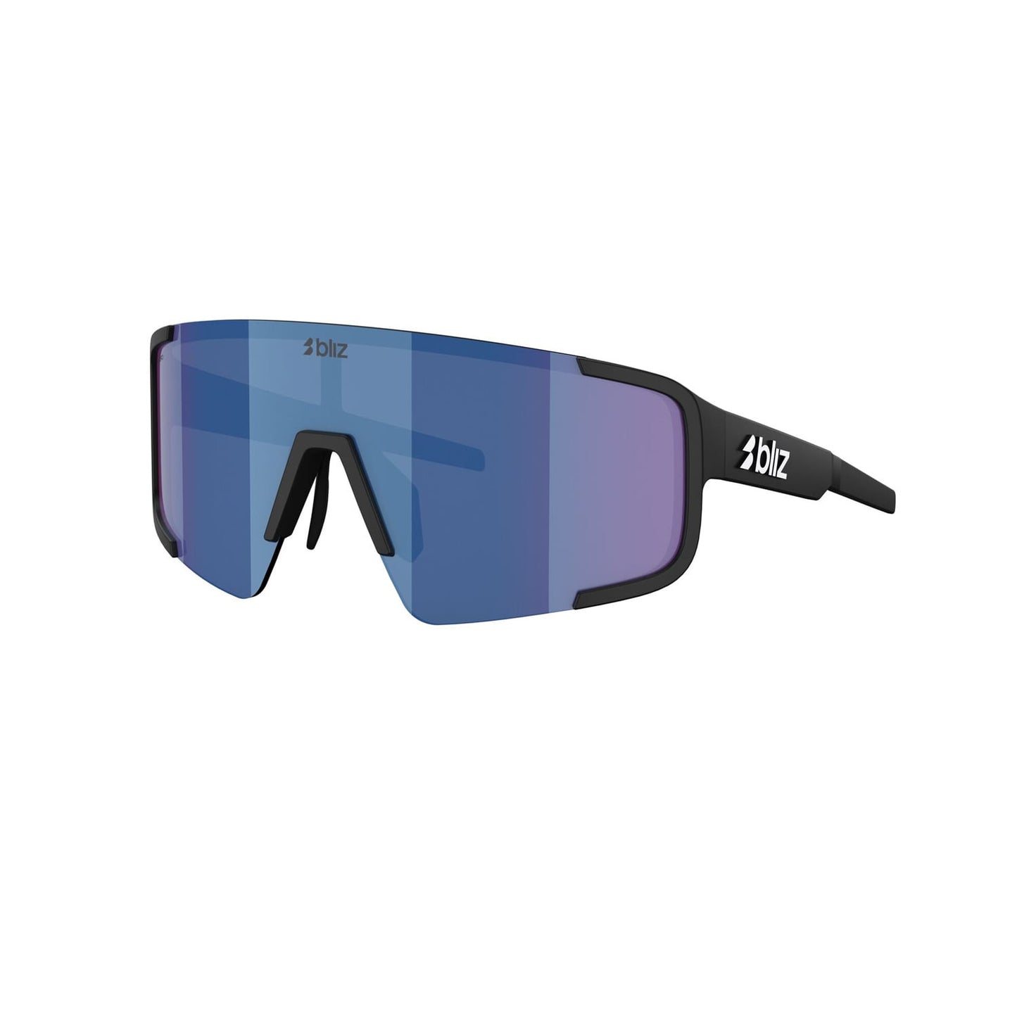 Gafas BLIZ P003 Negro Mate Azul Espejo Lente