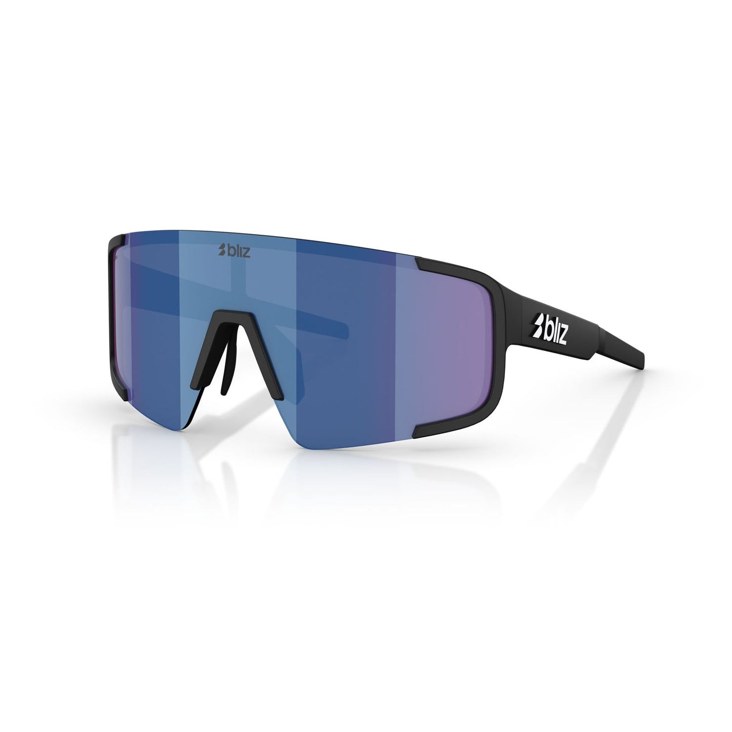 Gafas BLIZ P003 Negro Mate Azul Espejo Lente