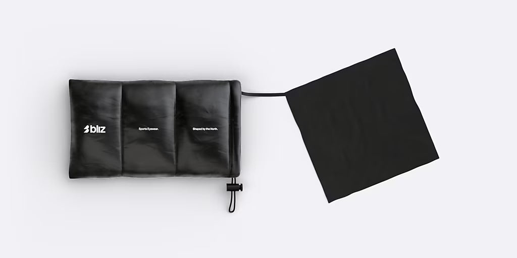 BLIZ P004 SMALL Gafas Negro Mate Nano Optics Lens Nordic Ligh Coral - Naranja w Azul Multi