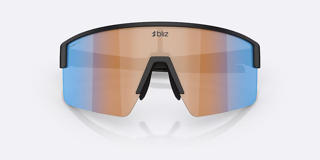 BLIZ P004 SMALL Gafas Negro Mate Nano Optics Lens Nordic Ligh Coral - Naranja w Azul Multi