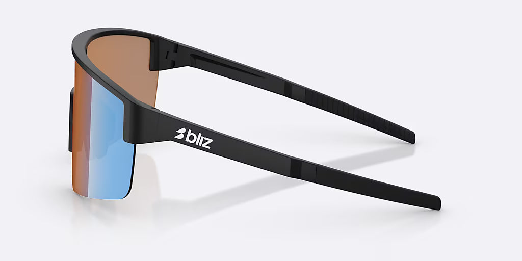 BLIZ P004 SMALL Gafas Negro Mate Nano Optics Lens Nordic Ligh Coral - Naranja w Azul Multi