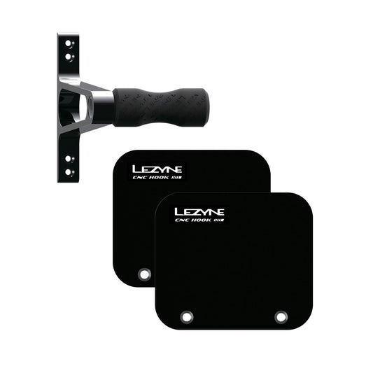 Gancho de almacenamiento para rueda LEZYNE CNC de aluminio negro