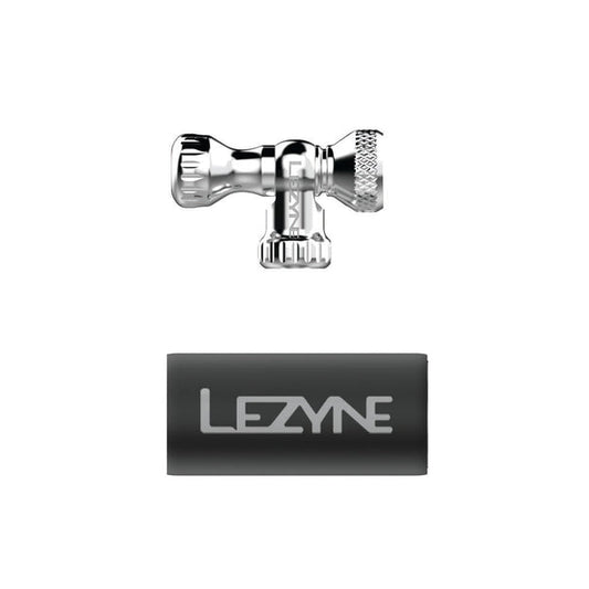 Cabezal de inflado de CO2 LEZYNE CONTROL DRIVE CO2 plata