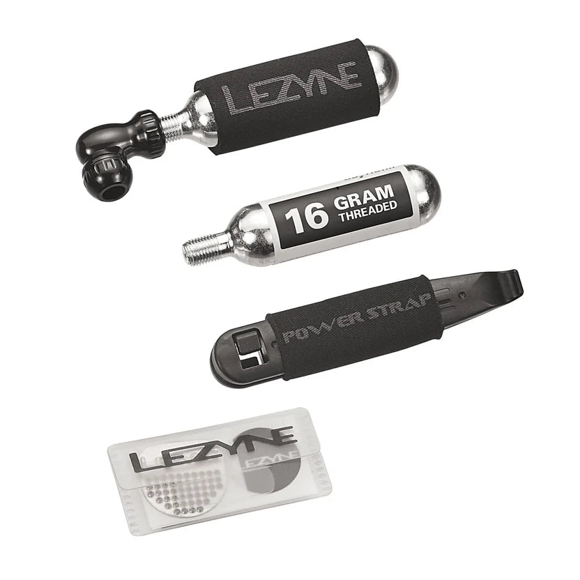 Kit de reparación LEZYNE TWIN DRIVE Repair Combo + cartucho de CO2 roscado