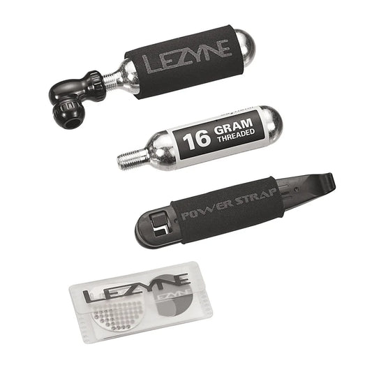 Kit de reparación LEZYNE TWIN DRIVE Repair Combo + cartucho de CO2 roscado