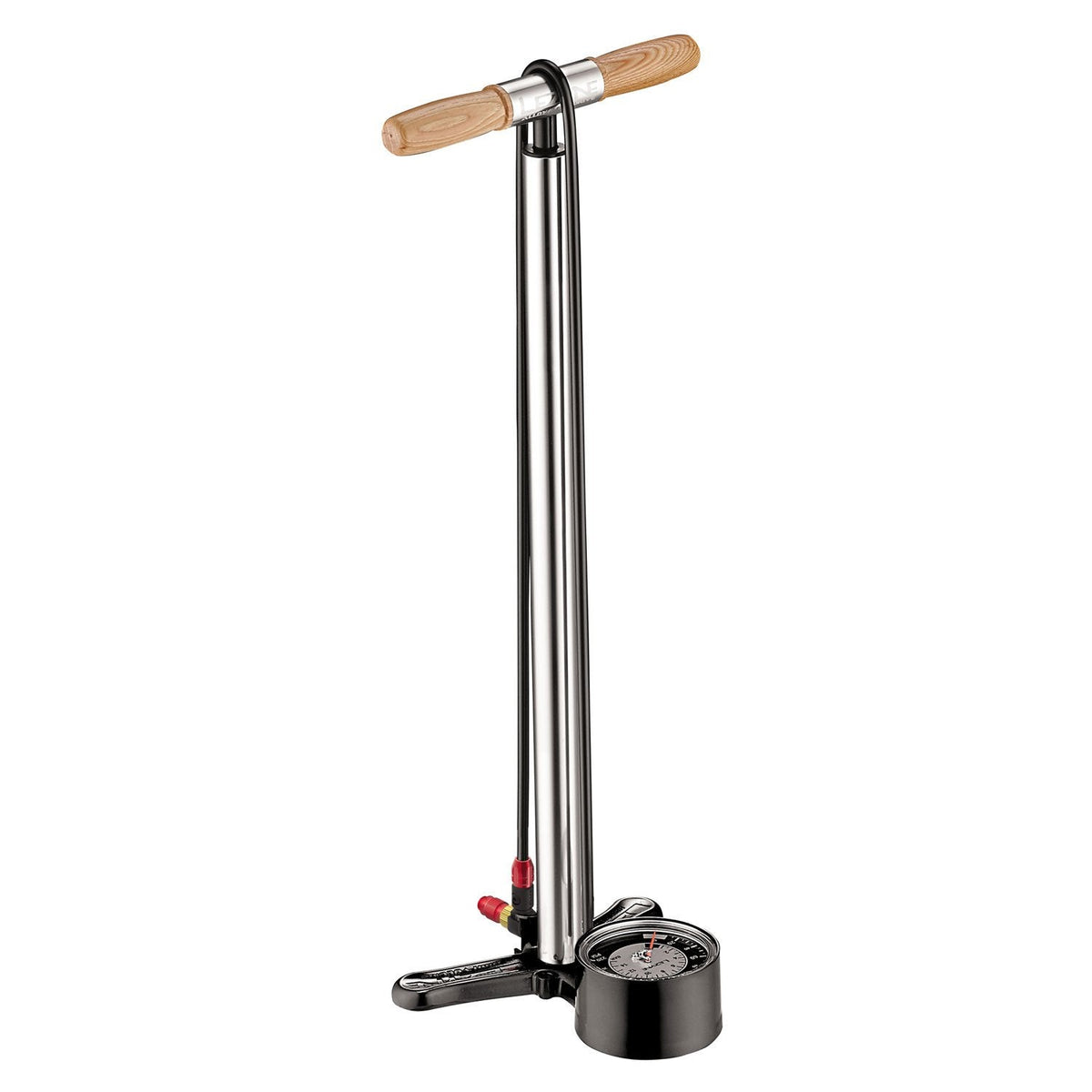 Bomba de pie LEZYNE ALLOY FLOOR DRIVE plateada