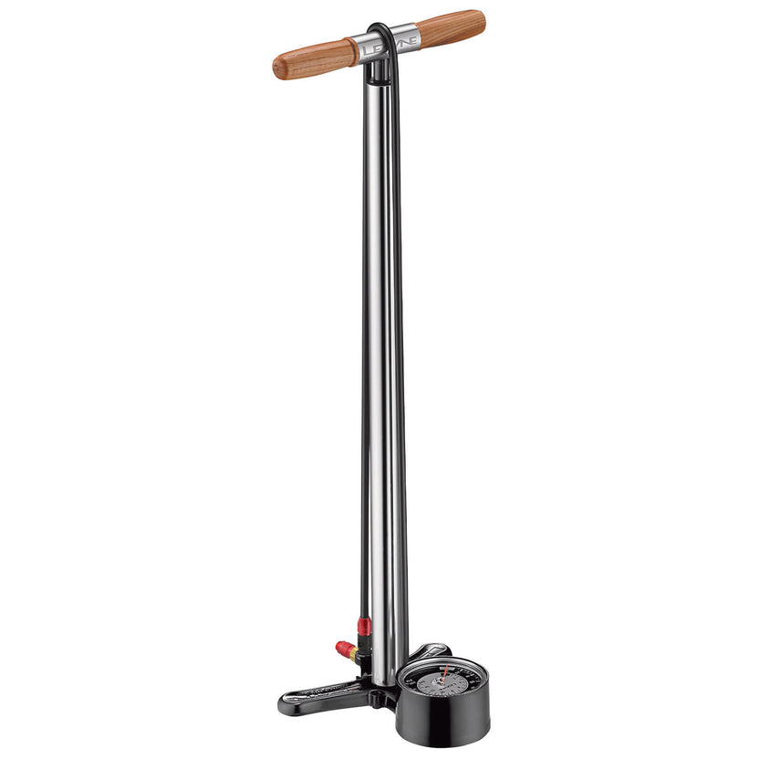 Bomba de pie LEZYNE ALLOY FLOOR DRIVE TALL HP plateada