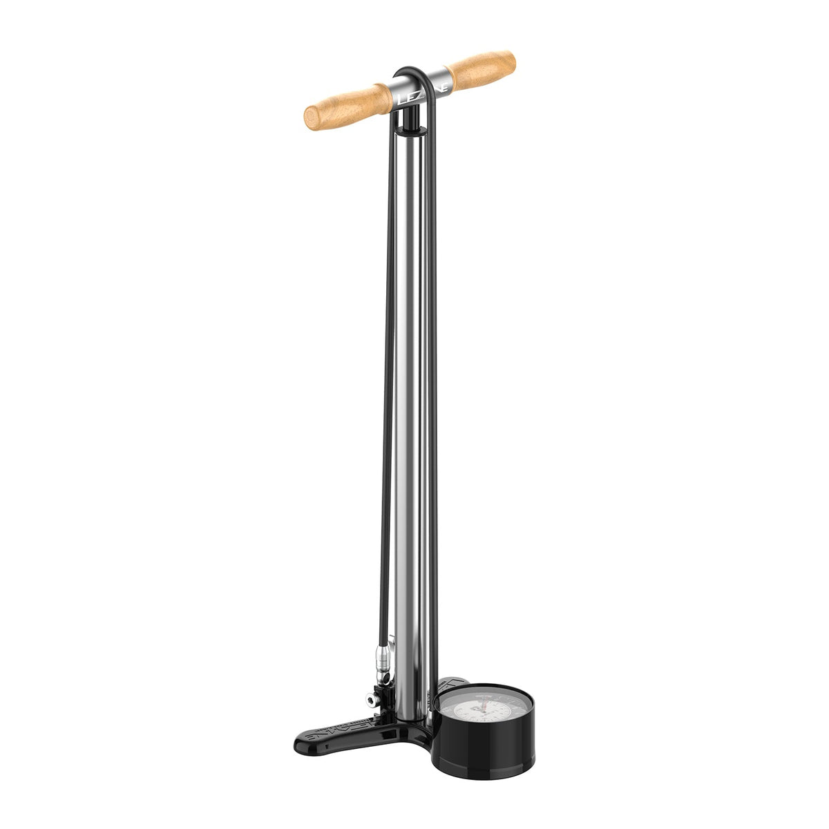 Bomba de pie LEZYNE ALLOY FLOOR DRIVE Presta Pro Chuck plateada