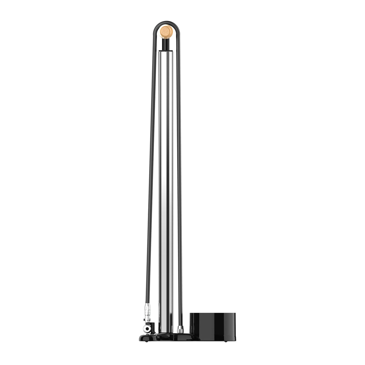 Bomba de pie LEZYNE ALLOY FLOOR DRIVE Presta Pro Chuck plateada