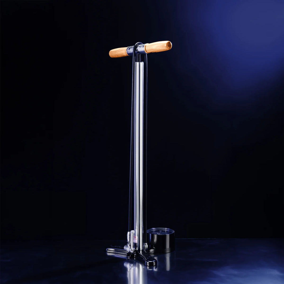 Bomba de pie LEZYNE ALLOY FLOOR DRIVE Presta Pro Chuck plateada