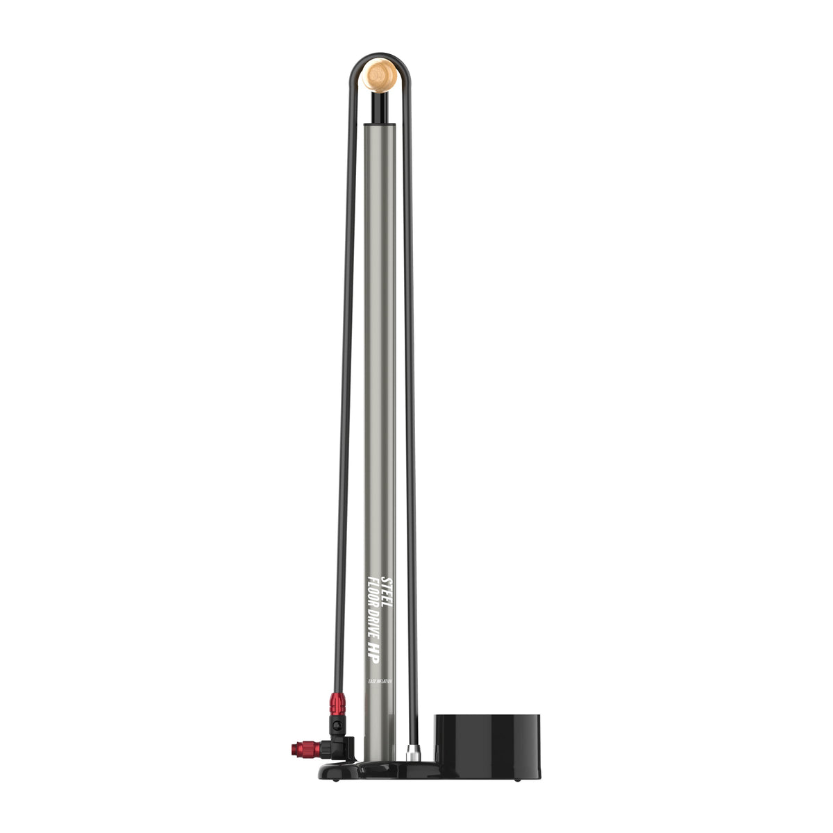 Bomba de pie LEZYNE STEEL FLOOR DRIVE 3.5 gris
