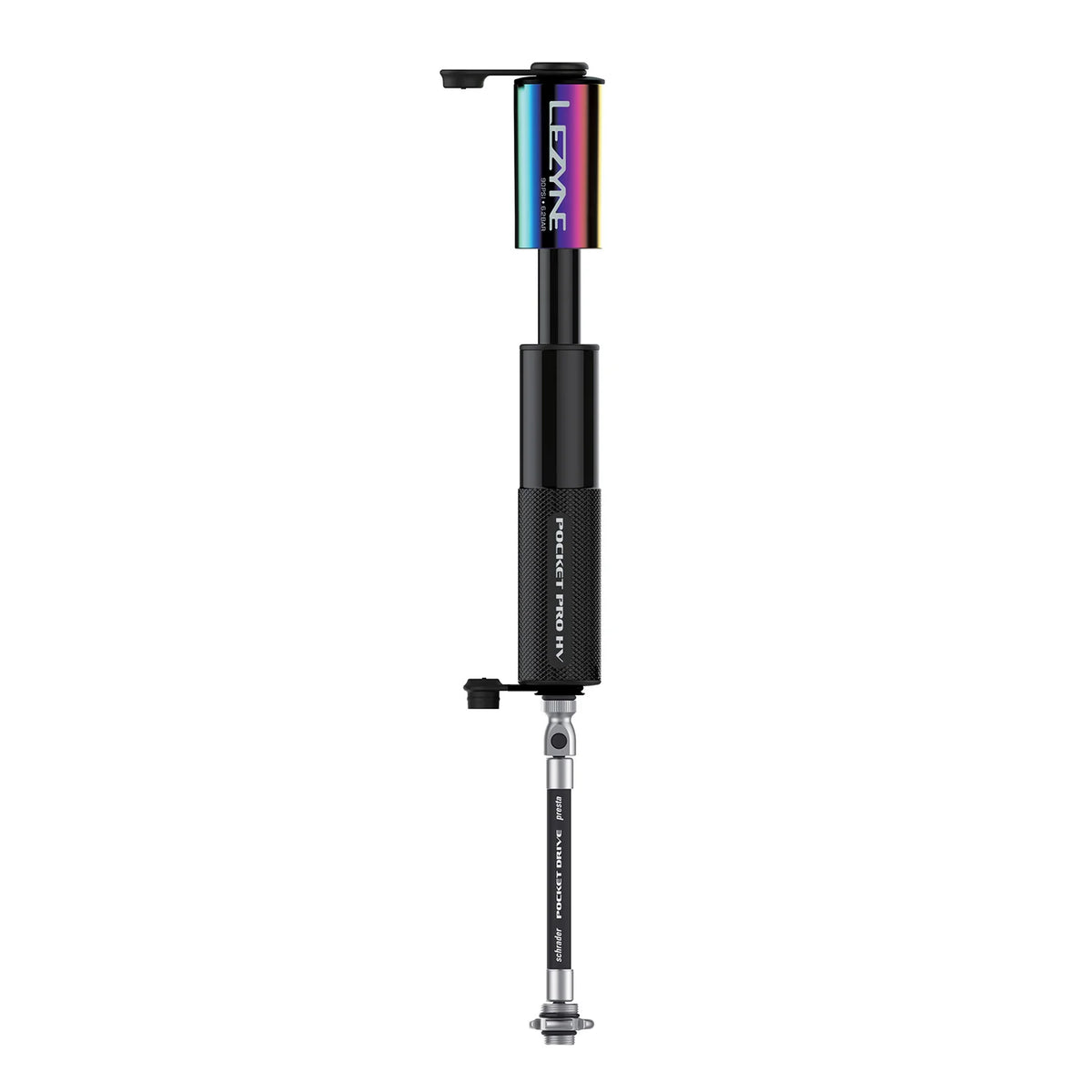 Bomba de mano LEZYNE POCKET DRIVE PRO HV negro metálico