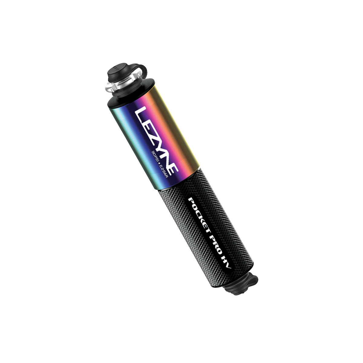 Bomba de mano LEZYNE POCKET DRIVE PRO HV negro metálico