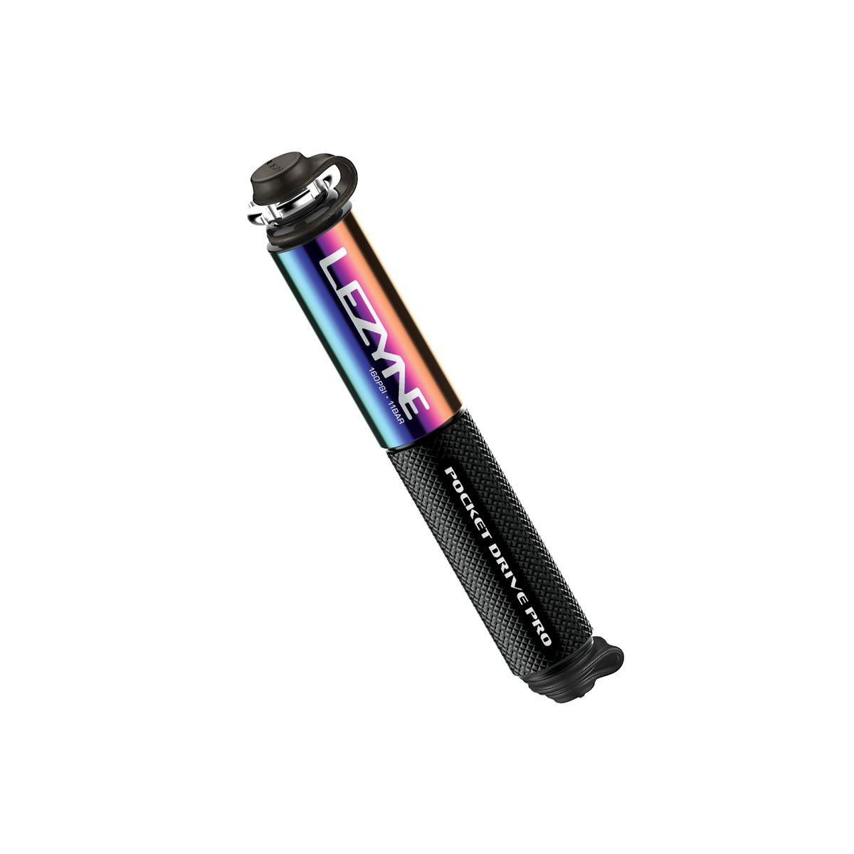 Bomba de mano LEZYNE MINI POCKET DRIVE PRO negra metalizada