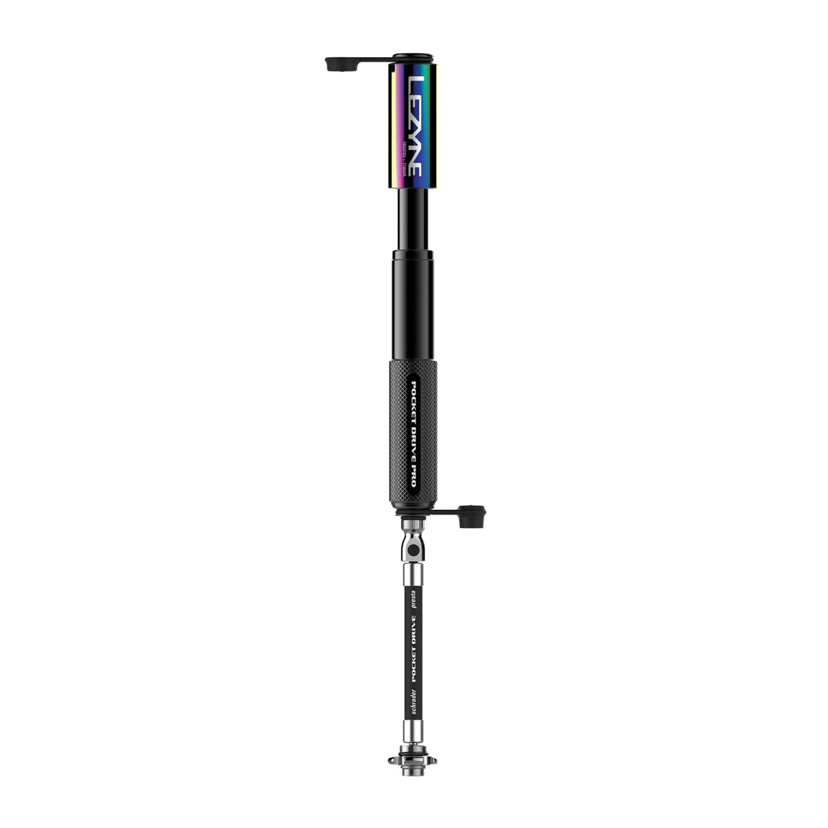 Bomba de mano LEZYNE MINI POCKET DRIVE PRO negra metalizada