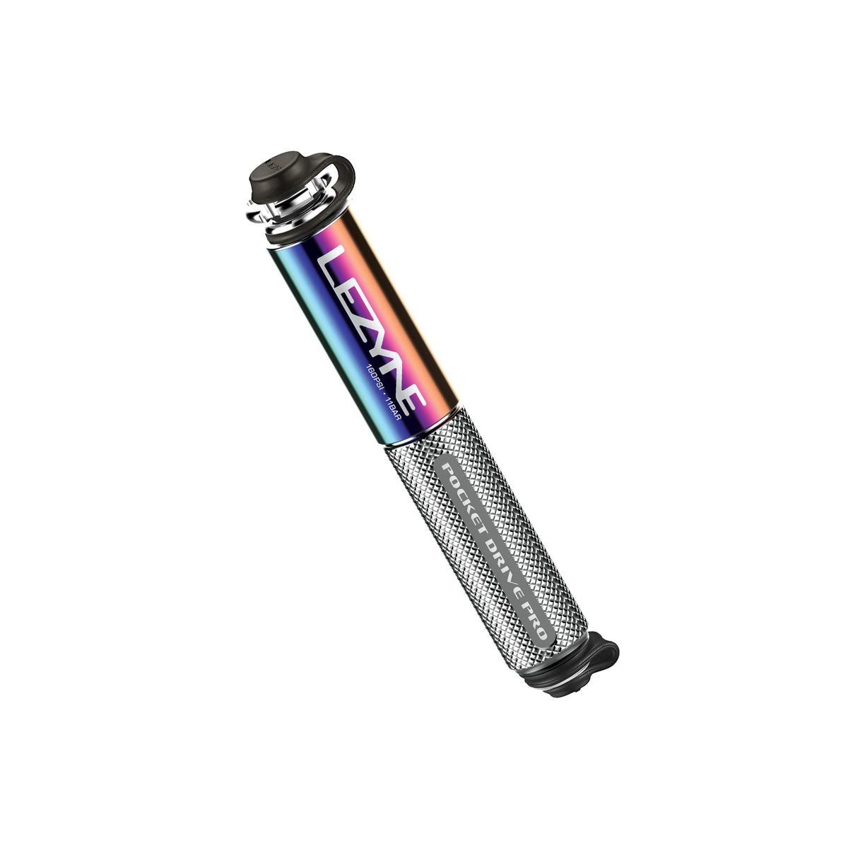 Bomba de mano LEZYNE MINI POCKET DRIVE PRO plata metalizada