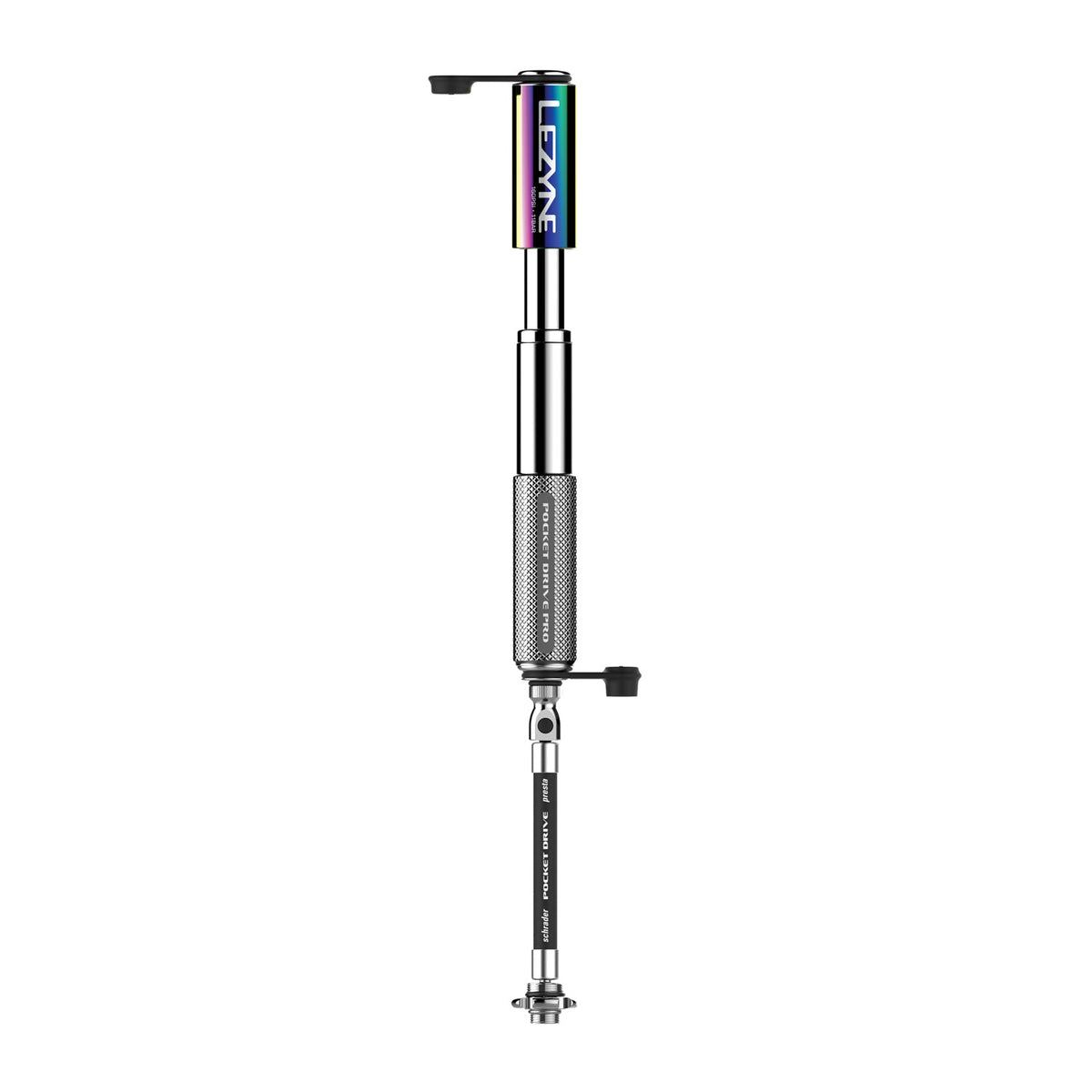 Bomba de mano LEZYNE MINI POCKET DRIVE PRO plata metalizada