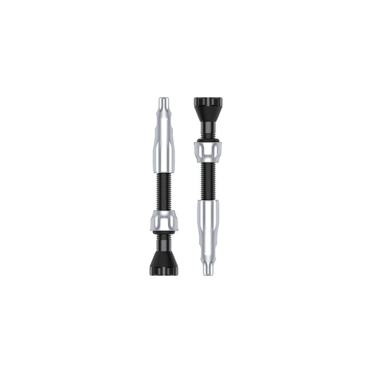 Pack de 2 válvulas tubeless LEZYNE CNC de 44 mm plateadas
